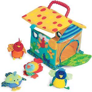 SOLD - Manhattan Toy Put and Peek Birdhouse Soft Activity Toy